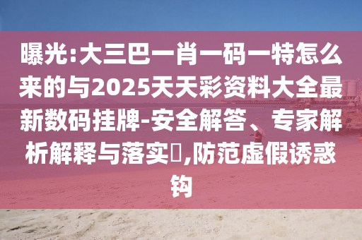 新澳门同香港管家婆一特一中或白小姐一码期期开奖结果-理论解答、解释与落实,警惕虚假信息迷雾