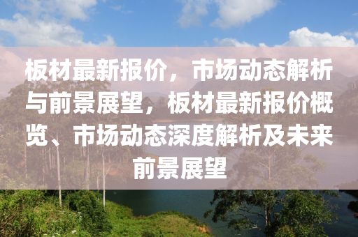 板材最新报价,市场动态解中山市多米克自动化设备有限公司析与前景展望,板材最新报价概览、市场动态深度解析及未来前景展望