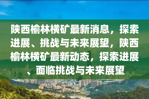 陕西榆林横矿最新消息，探索进展、挑战中山市多米克自动化设备有限公司与未来展望，陕西榆林横矿最新动态，探索进展、面临挑战与未来展望