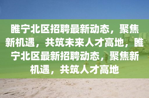 睢宁北区招聘最新动态,聚焦新机遇,共筑未来人才高地,睢宁北区最新招聘动态,聚焦新机遇,共筑人才高地中山市多米克自动化设备有限公司